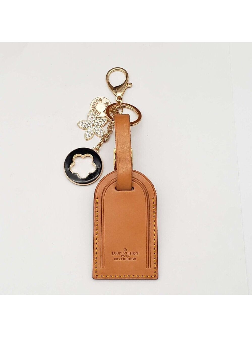 LV Authentic Gold Padlock 🔒 Key Set w/ Lagguge NameTag Unbranded Keychain